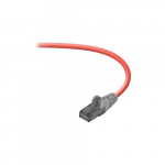 Cat5e Crossover Cable Red, Snagless 3ft