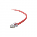 Cat5e Non-Booted UTP Crossover Cable, Red 6ft