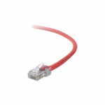 Cat5e Non-Booted UTP Crossover Cable, Red, 10ft