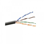 Cat5e Bulk Solid Black PVC Cable 1000ft_noscript