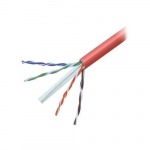 Cat6 UTP Gigabit Bulk Solid Cable, Red_noscript