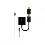 HDMI to VGA M F with 3.5mm Audio Adapter, Black_noscript