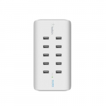 RockStar 10-Port USB Charging Station, White_noscript