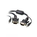 VGA Monitor Cable with 3.5mm Audio, 10ft