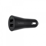 Boost up 2-Port Dual Car Charger, Black
