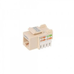 Cat5e Keystone Jack, 568A 568B, Ivory_noscript