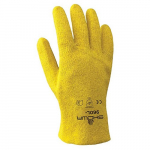 PVC Coated Gloves, L, Yellow_noscript