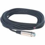 3-Pin XLR Female to Bare Wires Mic Cable, 25'_noscript