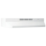 24" Range Hood, Non-Ducted, 2-Speed Rocker, Light, White412401