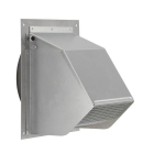 Fresh Air Inlet Wall Cap for 6" Round Duct