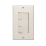 2-Function Control Wall Switch, 120V, Ivory