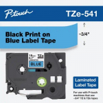 Black on Blue Label Tape Cartridge for P-Touch_noscript