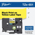 Black on Yellow Label Tape Cartridge, 24 mm_noscript