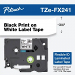 Black on White Flexible ID Label Tape Cartridge_noscript