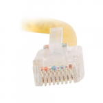 Non-Booted Unshielded Network Cable, Yellow, 8ft_noscript