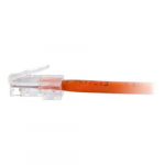 Non-Booted Unshielded Network Cable, Orange, 1ft