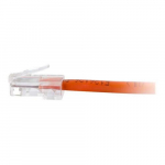 Non-Booted Unshielded Network Cable, Orange, 25ft