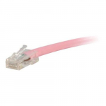 Non-Booted Unshielded Network Cable, Pink, 1ft