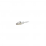 Snagless Shielded Network Patch Cable, White, 10'