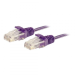 UTP Snagless Slim Network Cable, Purple, 10'