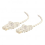UTP Snagless Slim Network Cable, White, 1'