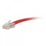 Non-Booted Unshielded Network Patch Cable, Red, 1ft