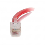 Non-Booted Unshielded Network Patch Cable, Red, 7ft