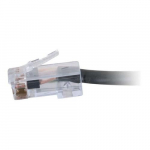 Non-Booted Unshielded Network Cable, Plenum, Black, 1ft