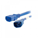 Power Cord, C14 to C13, CBL, Thermoplastic, Blue, 8ft