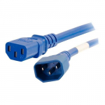 Power Cord, C14 to C13, 14AWG, Blue, 1ft