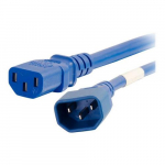 Power Cord, C14 to C13, 14AWG, Blue, 2ft