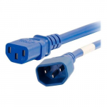 Power Cord, C14 to C13, 14AWG, Blue, 4ft