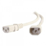 Power Cord, C14 to C13, 14AWG, White, 5ft
