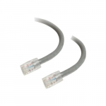 Non-Booted Unshielded Network Patch Cable, Gray, 7ft