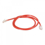 Crossover Cable, Unshielded Twisted Pair, Red, 10ft