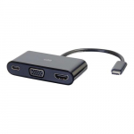 USB-C to HDMI and VGA Adapter Converter, Black