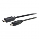USB 2.0 Type C to USB Mini-B Cable, Black, 3ft