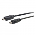 USB 2.0 Type C to USB Mini-B Cable, Black, 10ft
