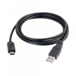 USB 2.0 Type C to USB Type A Cable, Black, 6ft