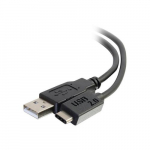 USB 2.0 Type C to USB Type A Cable, Black, 10ft