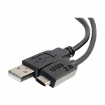 USB 2.0 Type C to USB Type A Cable, Black, 12ft