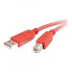 USB 2.0 Cable, A-B, Red, 2m