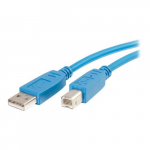 USB 2.0 Cable, A-B, Blue, 3m