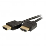 High Speed HDMI Cable, Profile Connectors, Black, 6ft