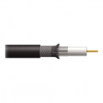 Coax Cable, Dual-Shield In-Wall, Bulk, Black, 1000ft