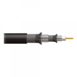 Coax Cable, Qual Shield In-Wall, Black, 500ft