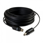 Optical Plenum Runner Cable, Male to Male, Black, 25ft_noscript
