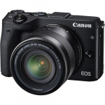EOS M3 Mirrorless Digital Camera with Lens_noscript