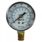 2" Dial Pressure Gauge, 1/4" Bottom Mount_noscript