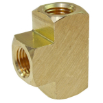 Tee Manifold, 1/4" FPT Brass Pipe Fitting_noscript